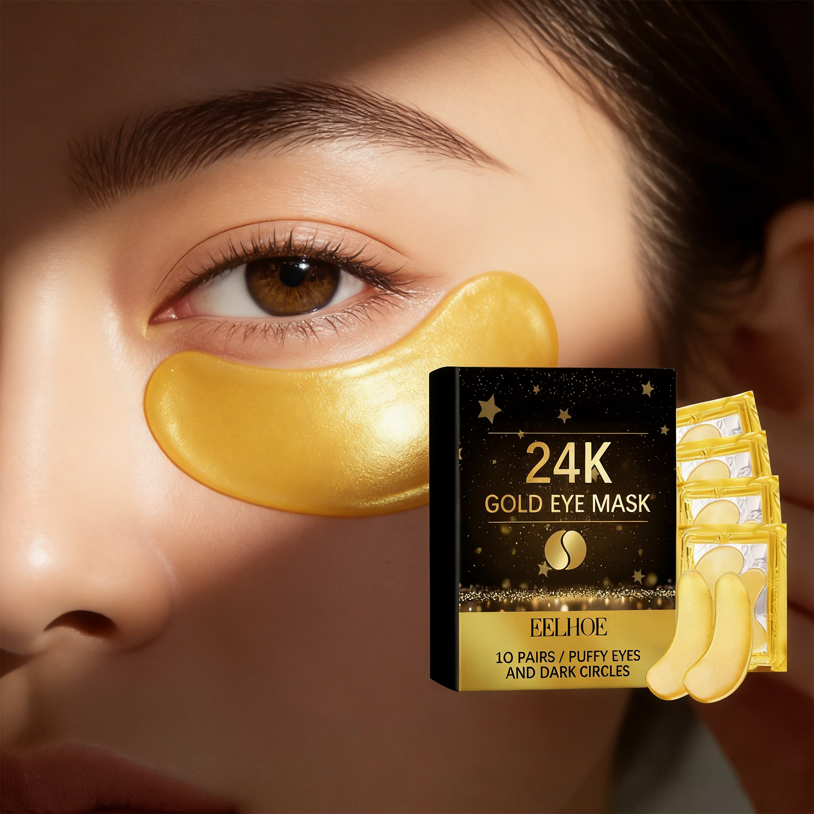 Luxury Skincare Mask - Moisturizing Repairing 24k Gold Eye Mask