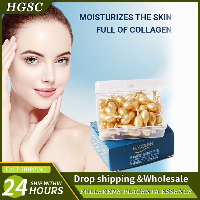 50PCS Face Serum Hyaluronic Ac - Placenta Extract Serum のレビューと価格