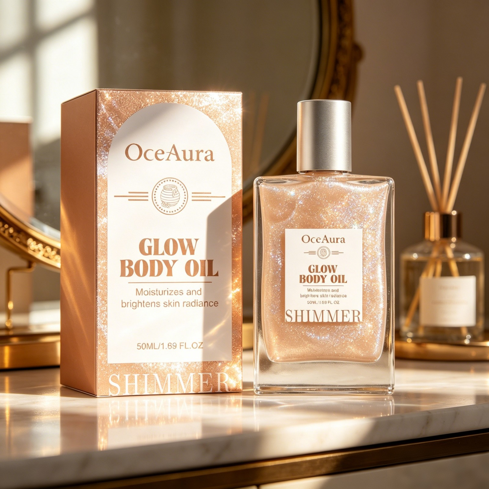 OceAura Honey Glow Body Oil Si - Luxury Glow Skincare のレビューと価格