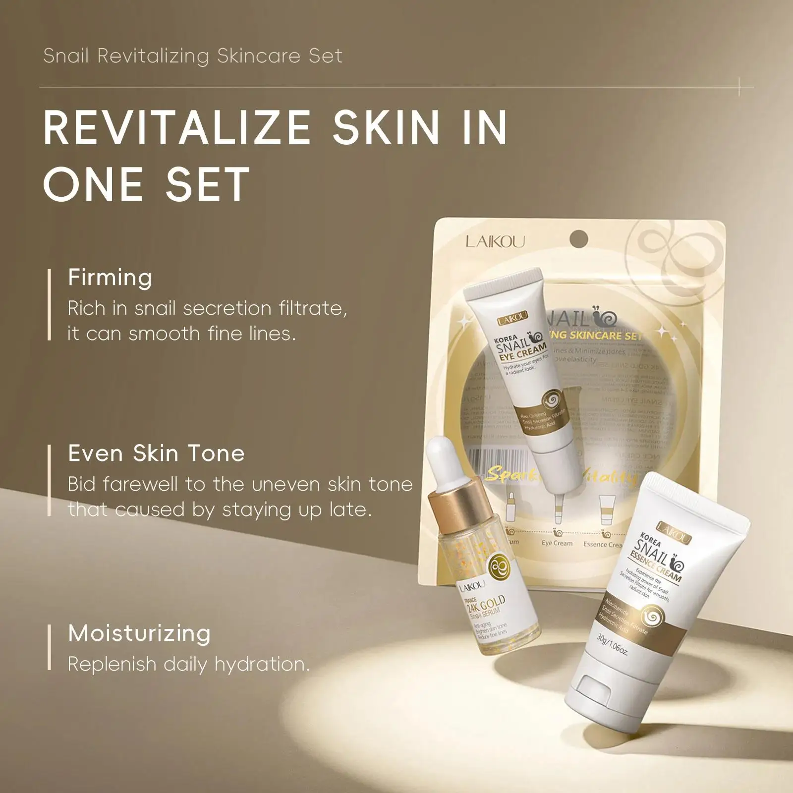 24K Gold Snail Repair Serum Ey - Luxury Skincare Line のレビューと価格