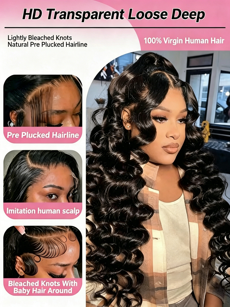 13x6 HD Loose Deep Wave Lace F - Luxury Skincare Line のレビューと価格