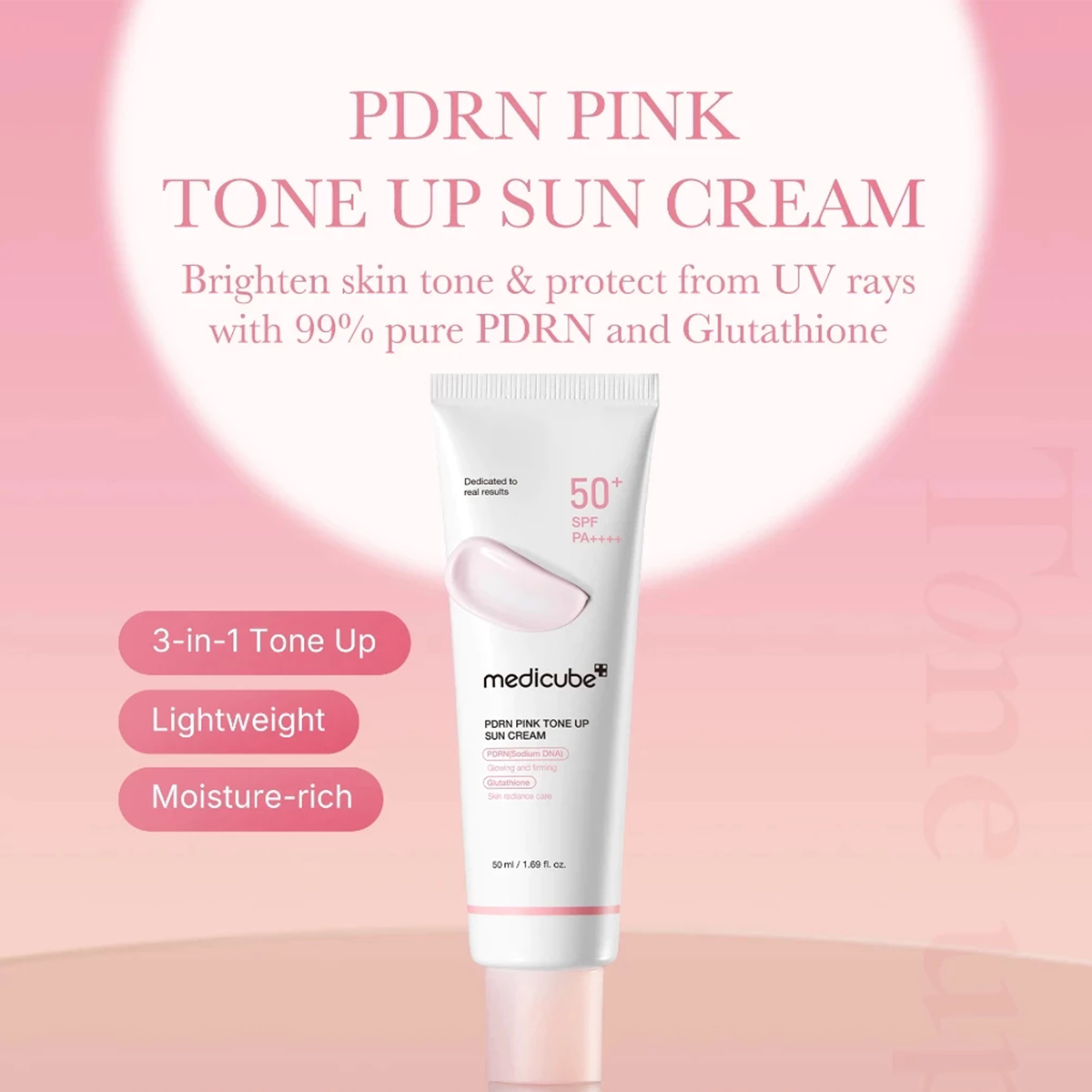 Medicube PDRN PINK TONE UP SUN - Luxury Skincare Korea のレビューと価格