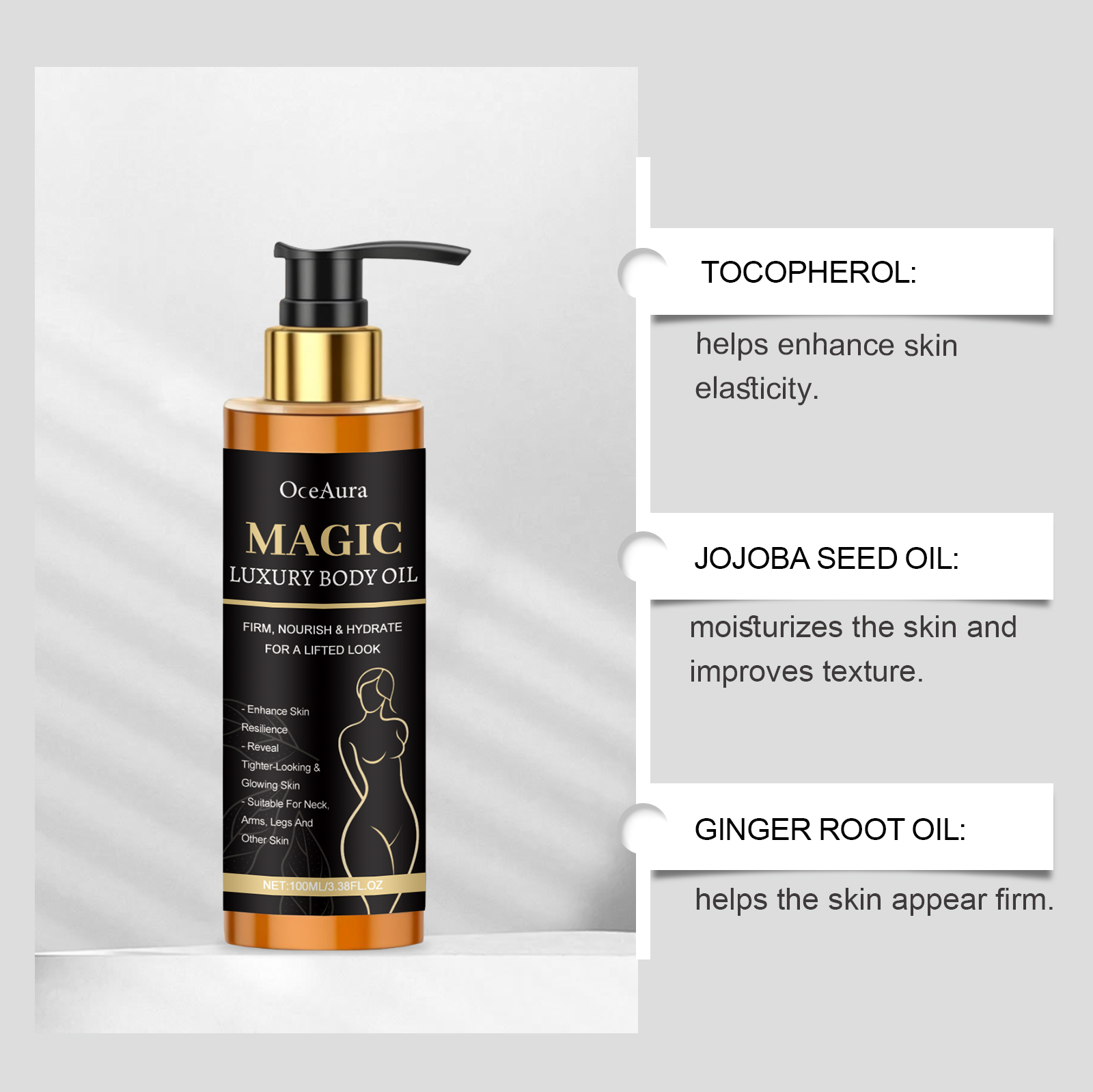 Luxury  Firming Body Oil Lifti - Luxury Glow Skincare のレビューと価格