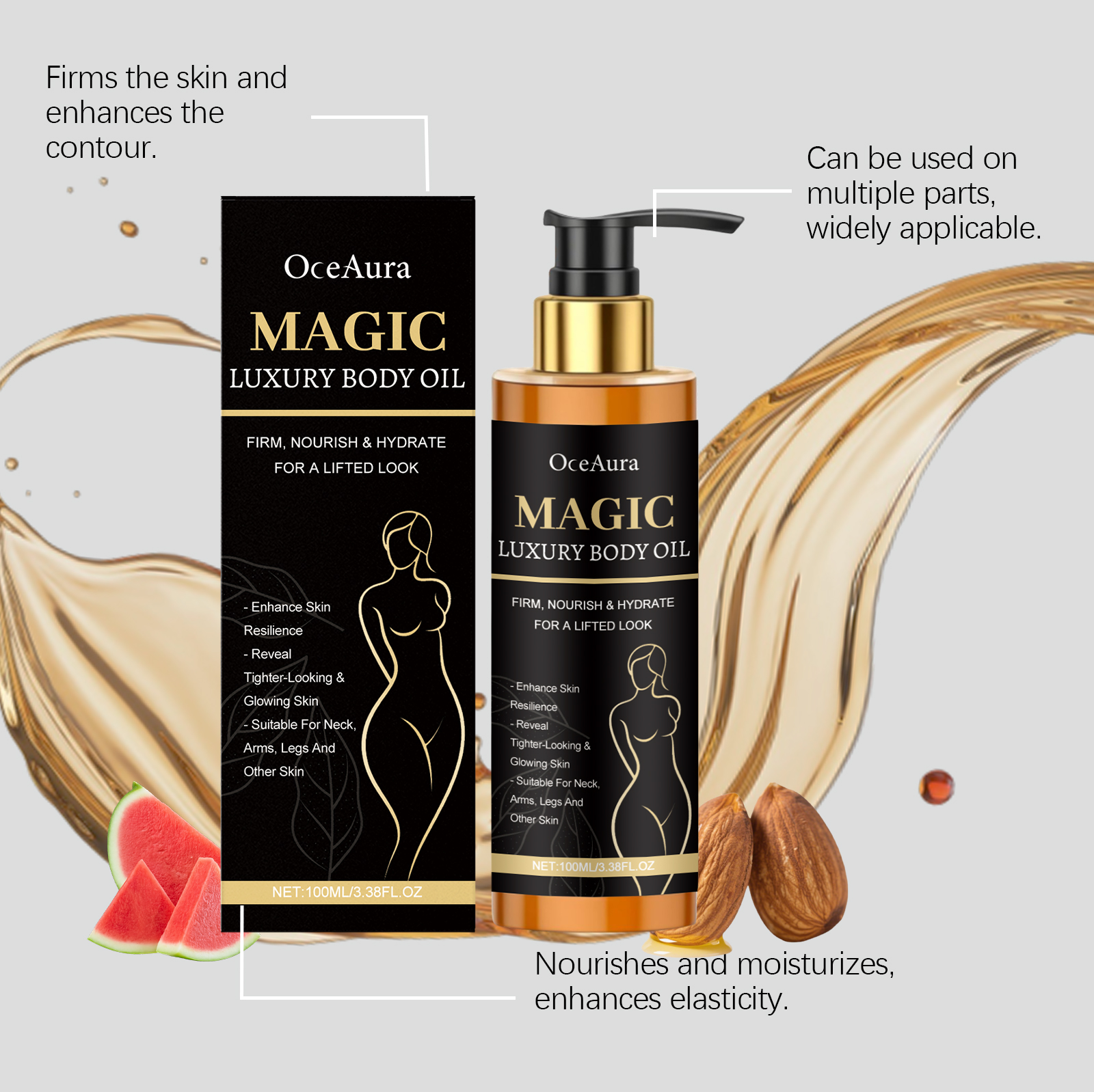 Luxury  Firming Body Oil Lifti - Luxury Glow Skincare のレビューと価格