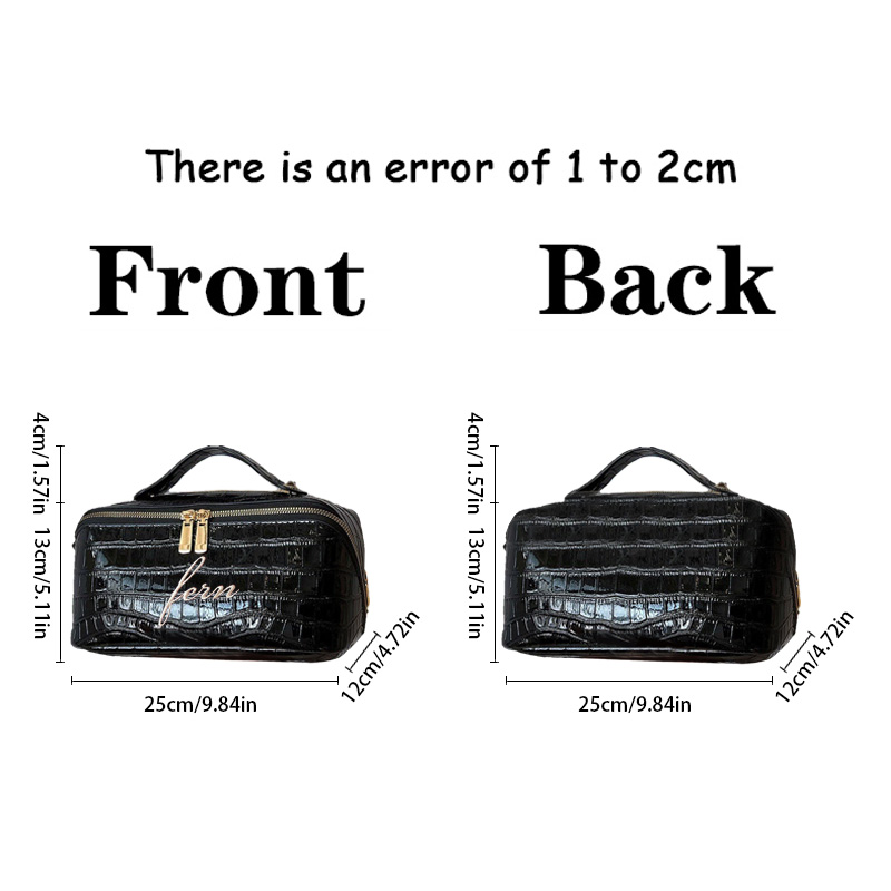 Embroidered Croc Makeup Bag Pe - Luxury Skincare Samples のレビューと価格